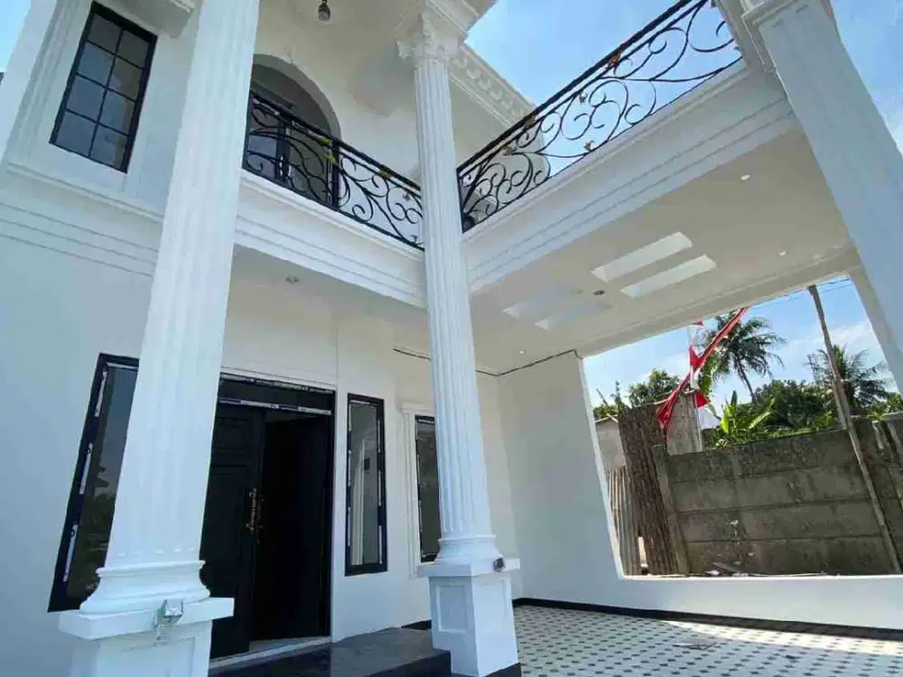 Rumah mewah clasik siap huni 2lt 1,3M dekat tol cibubur