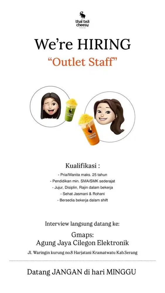 Staff Outlet Booth Minuman