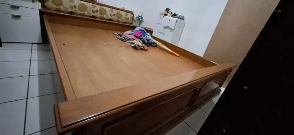 Dipan jati asli 160 x 200