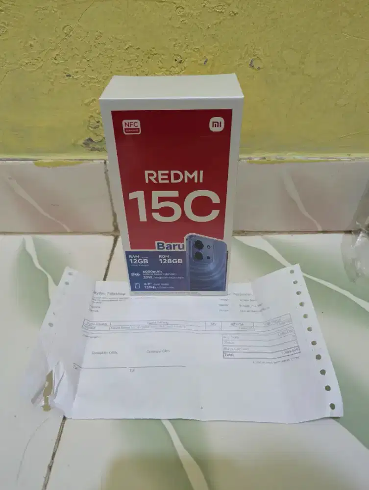 Hp xiaomi redmi 15c 6/128gb bnib new segel
