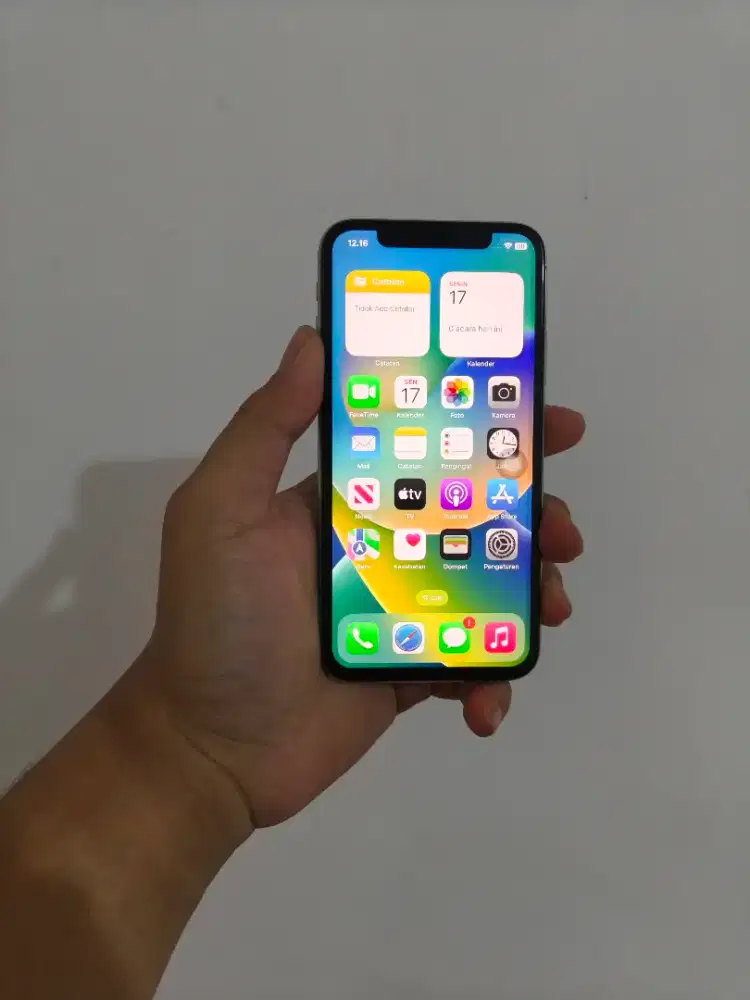 iPhone X 256GB Silver Ex Resmi iBox Murah