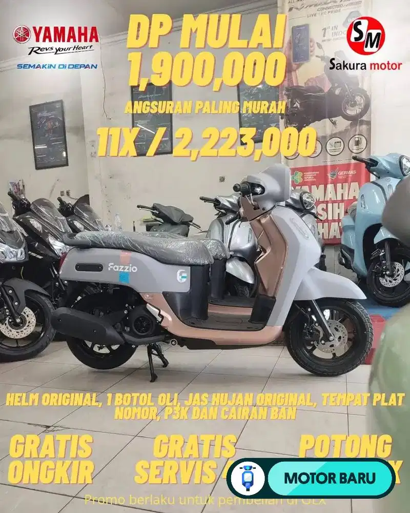 [Motor Baru] FAZZIO HYBRID PROMO DP & ANGSURAN PALING MURAH