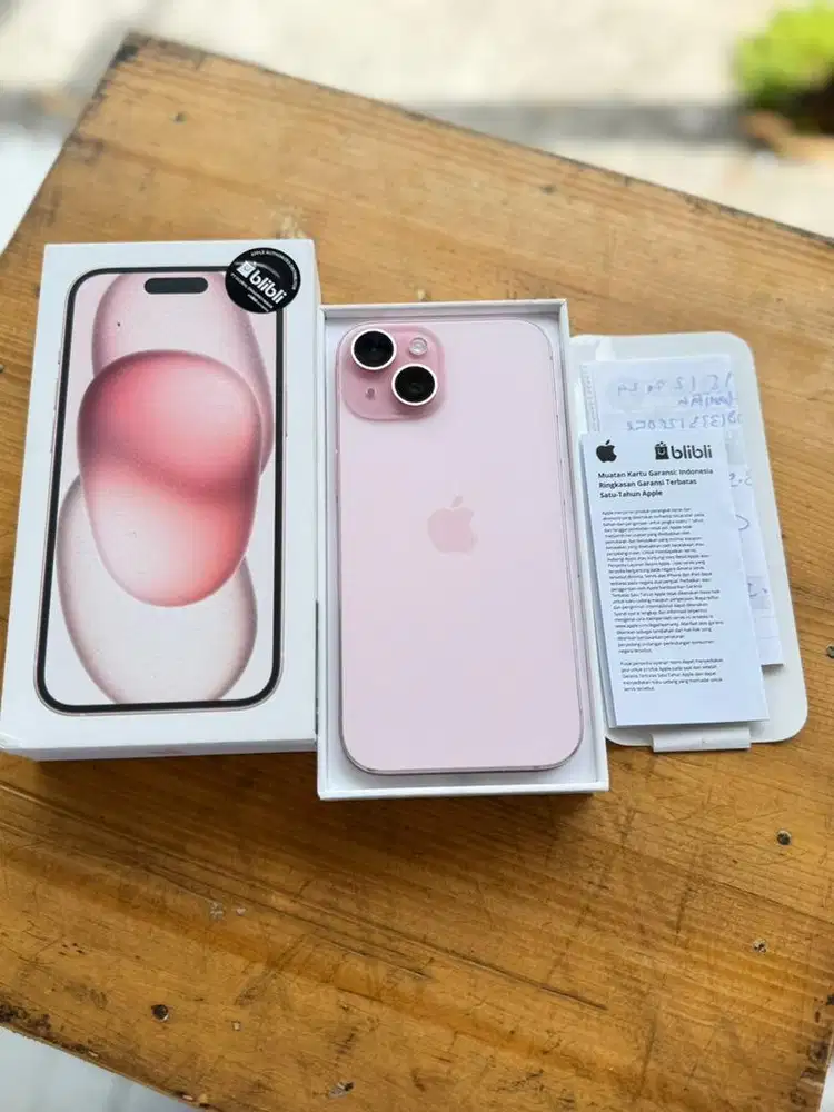 Iphone 15 128Gb Pink Resmi GDN/Blibli Sama dg iBox