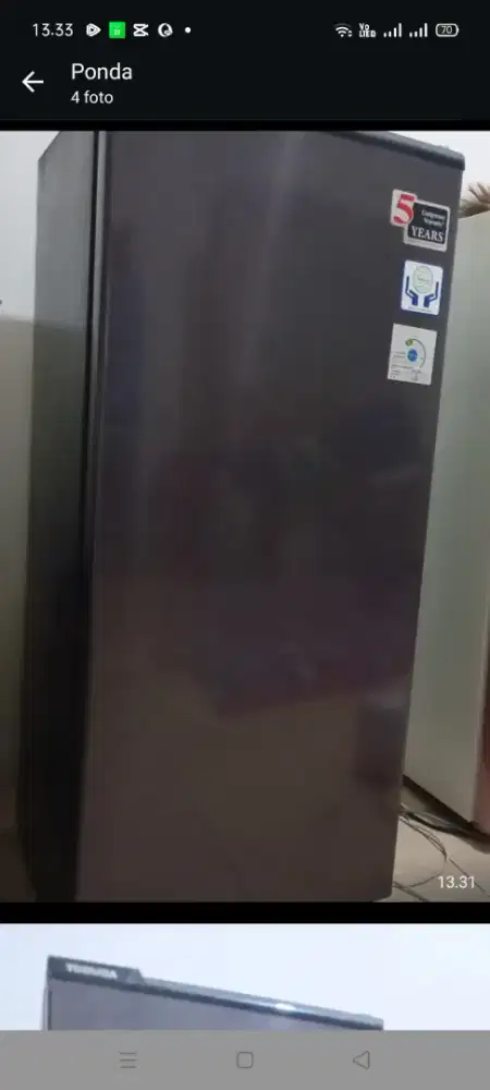 Kulkas Thosiba 1 pintu