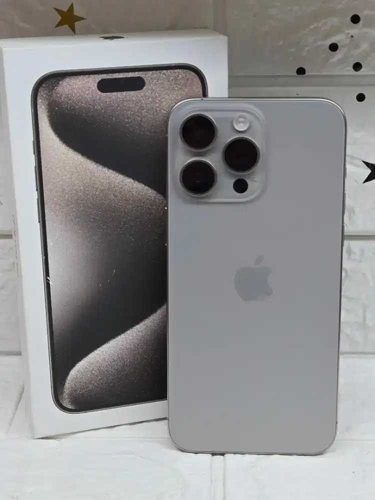 Iphone 15 pro max 1TB natural second resmi