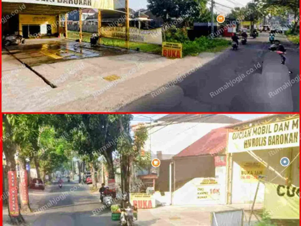 tanah pinggir jalan raya Nogotirto cocok usaha