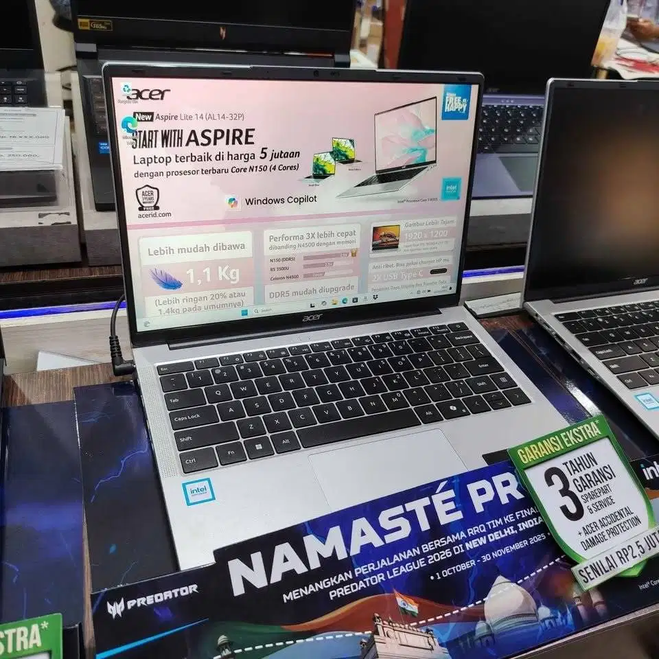 Acer Aspire Lite AL14 37P Intel N150 8GB SSD 512GB 14″ W11+OH2024