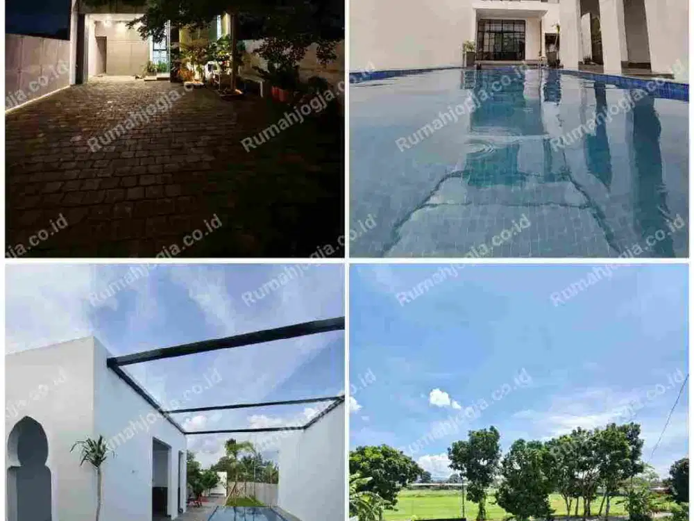 rumah dengan kolam renang Godean nyaman sekali