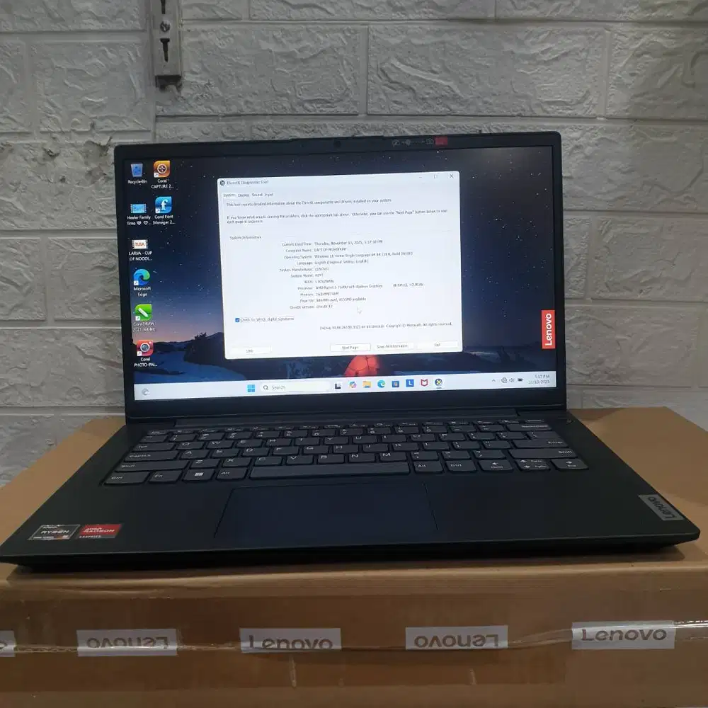 Cash / Kredit Laptop Lenovo V14 Ryzen 5 7530 Ram 16 GB SSD512 GB Resmi