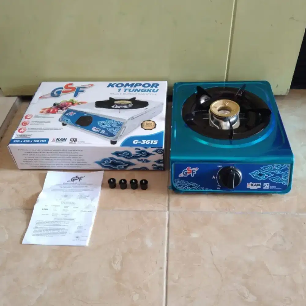Kompor Gas 1 Tungku Stainless GSF G-3615