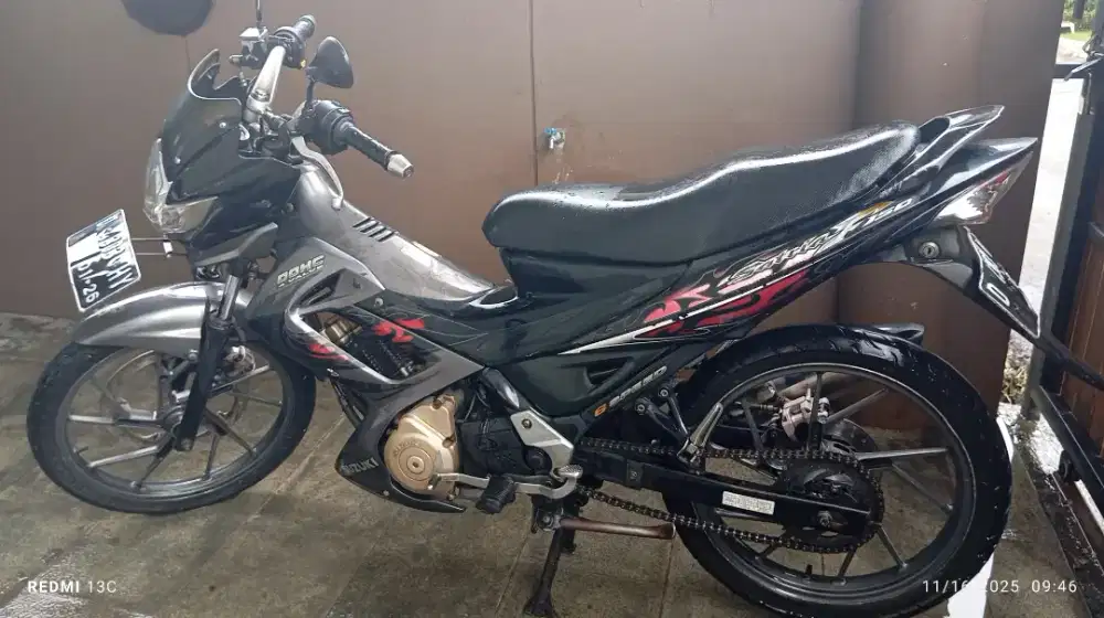 Suzuki Satria F150 Tahun 2011 – Hitam Abu-Abu, Pajak Aman