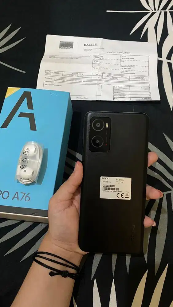 OPPO A76 6/128 ( ADA DUSBOX + NOTA PEMBELIAN AWAL)