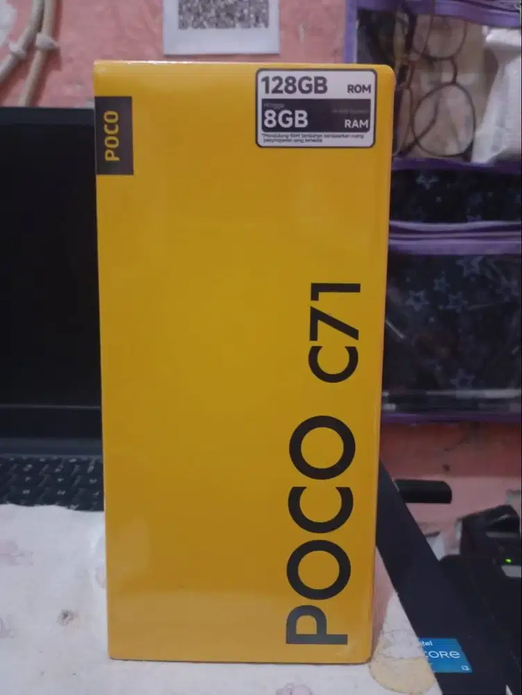 poco c71 4/128 GB HITAM BNIB