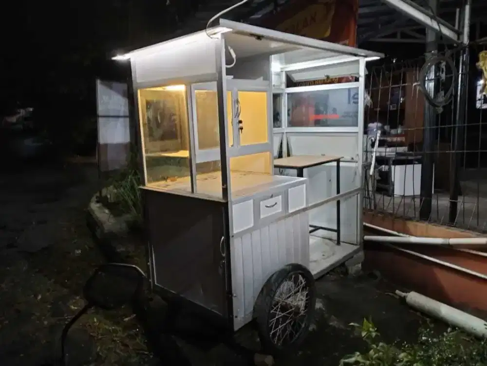 Gerobak dorong aluminium