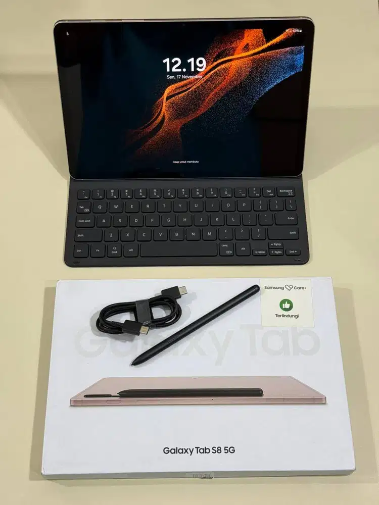 Samsung tab s8 5g 8/128 bonus keyboard original samsung