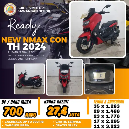 PROMO KREDIT DP 700 YAMAHA NMAX NEW KEYLES TH 2024 MULUS ISTIMEWA
