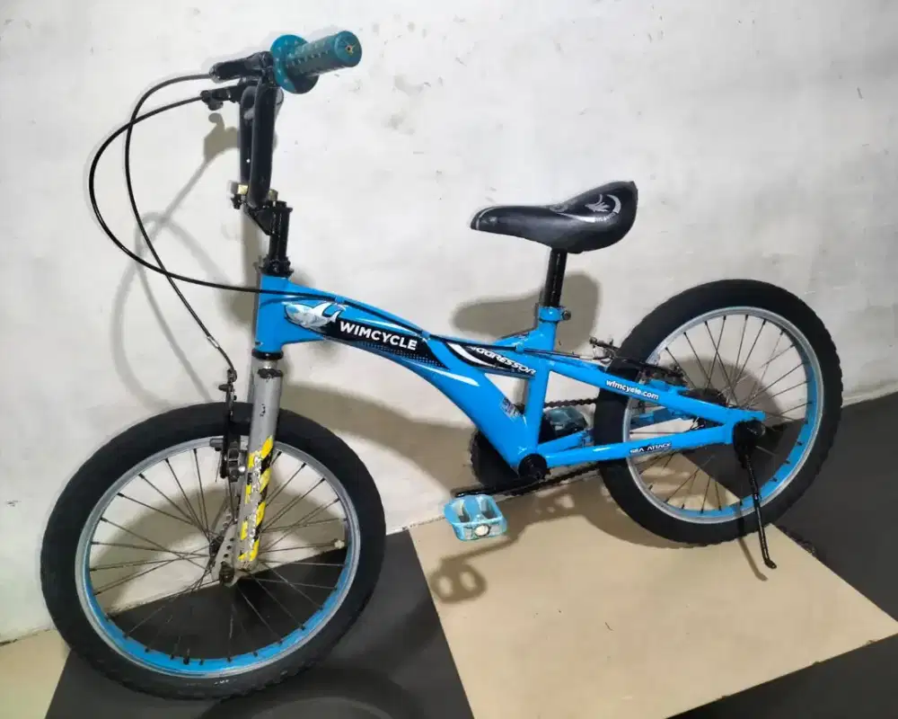 Sepeda BMX ukuran 18 wimckey untuk usia 6/7/8 tahun