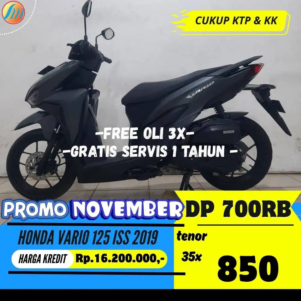 DP 700RIBU HONDA VARIO 125 ISS 2019 BERGARANSI ANGSURAN TERJANGAKAU