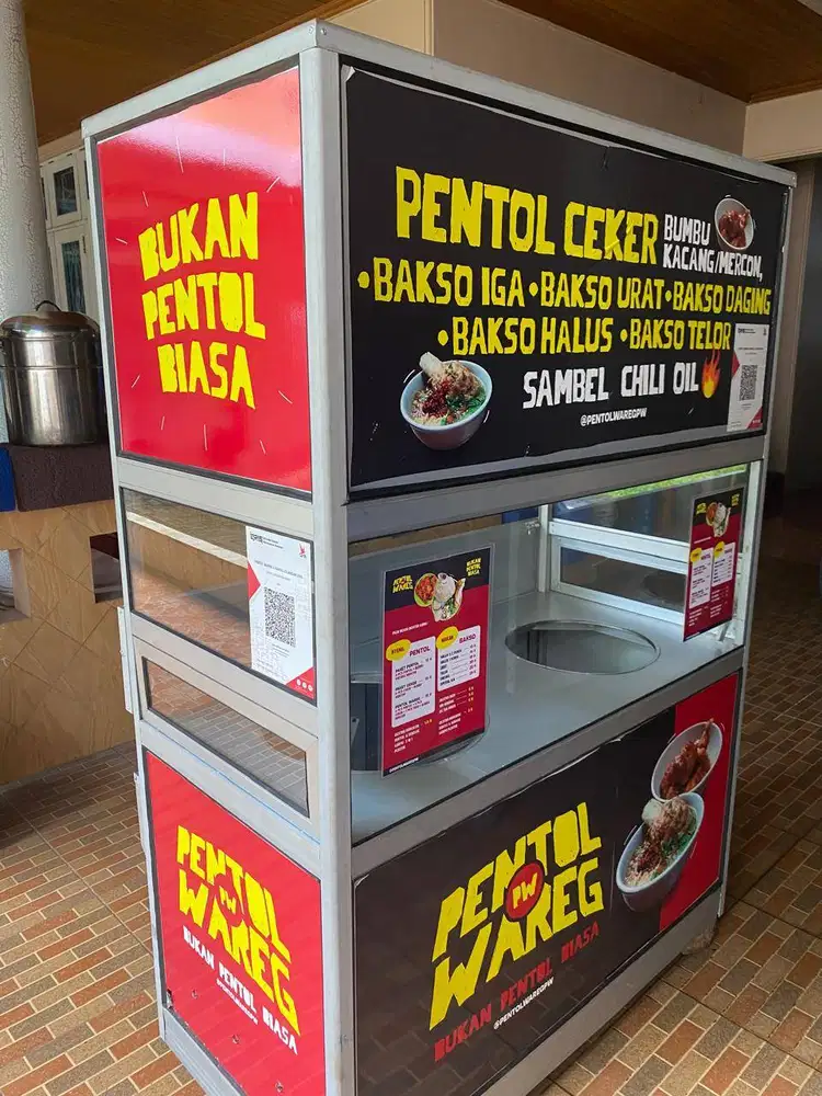Gerobak Alumunium tinggal pakai