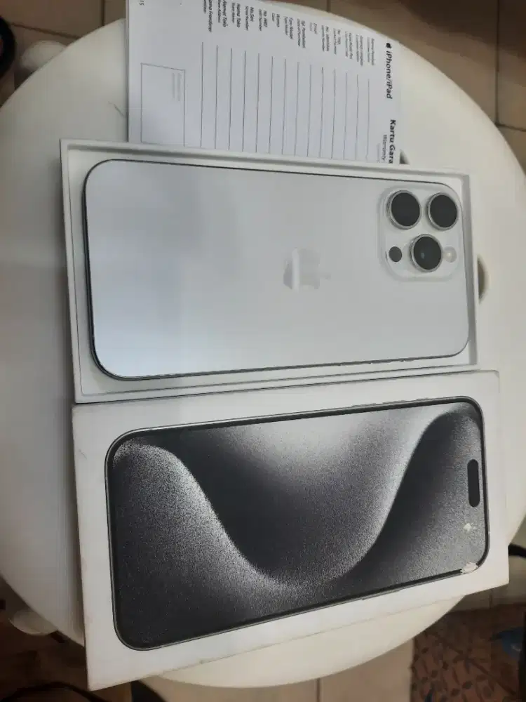 FS iphone 15 promax 256gb putih eks resmi SA/A