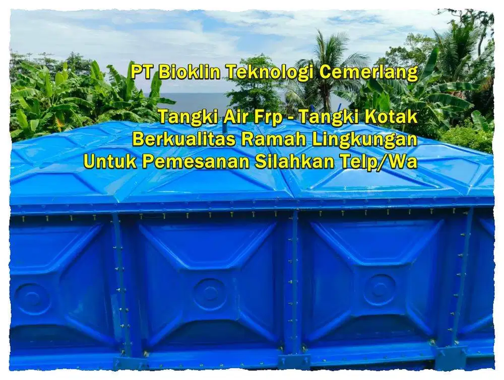 Tangki Air Fiberglass/Tangki Air Kotak/Ground tank/Tangki Panel Frp