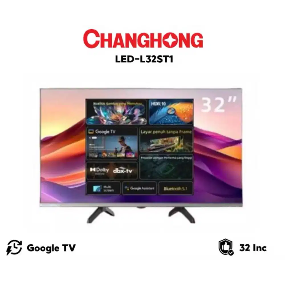 DIGITAL LED TV CHANGHONG 32 INCH GOOGLE - L 32 ST1 FREE BRACKET