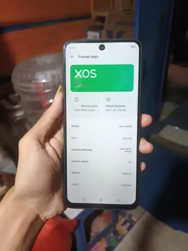 Infinix note 30 pro NFC 8+8/256 Hp casan tipe c