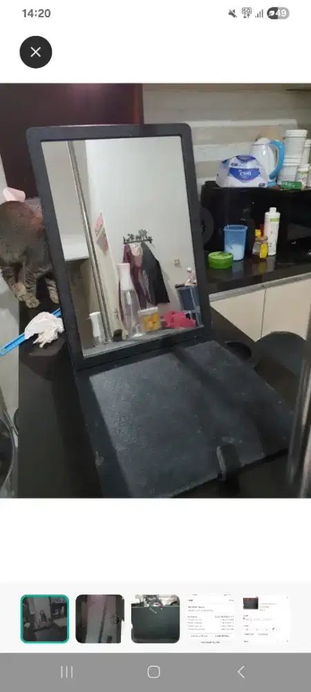 Kaca mirror MUA 60 x 40