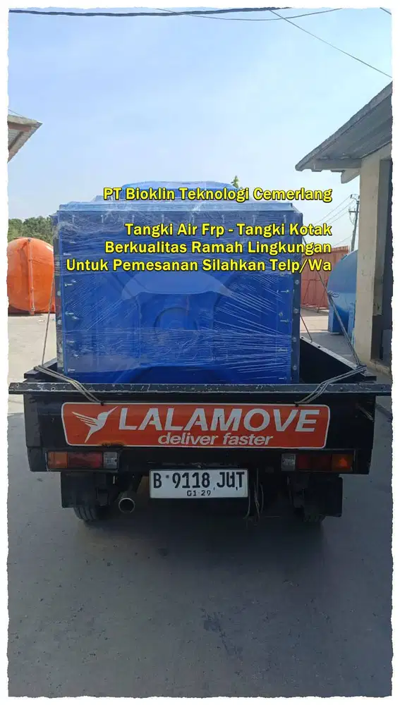 TANGKI AIR FIBERGLASS - GROUND TANK - PANEL FRP - ROOF TANK FRP
