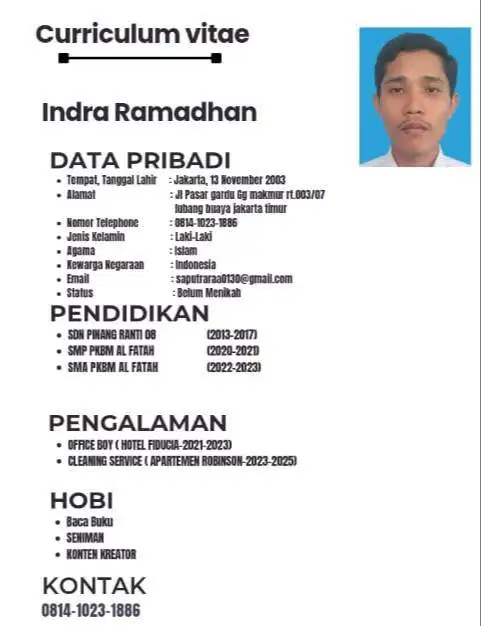 Saya sedang mencari pekerjaan