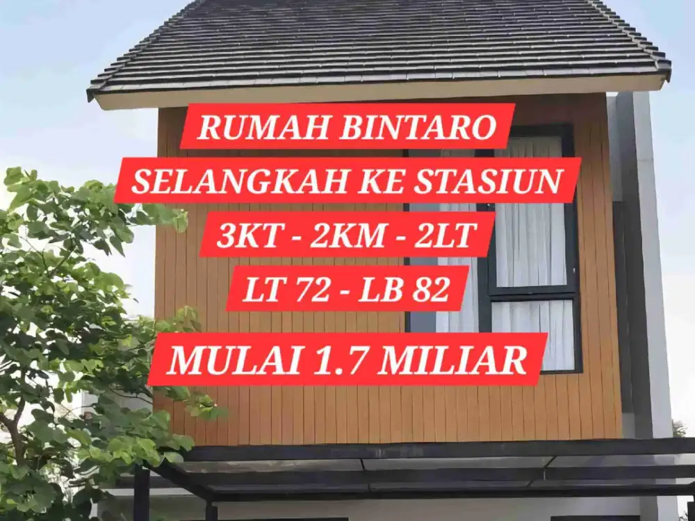 DIJUAL RUMAH DI BINTARO PONDOK AREN TANGERANG SELATAN