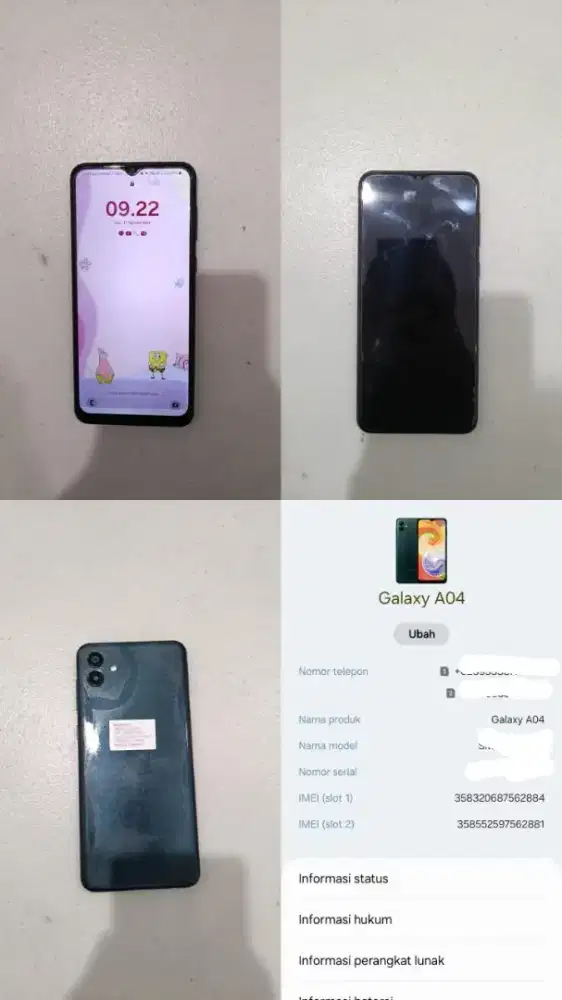 Samsung A04 ram 4/64