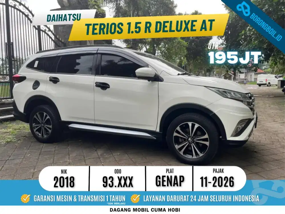 Daihatsu Terios 1.5 R Deluxe AT Putih 2018