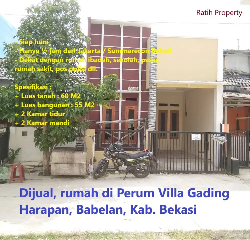Rumah Dijual Di Villa Gading Harapan