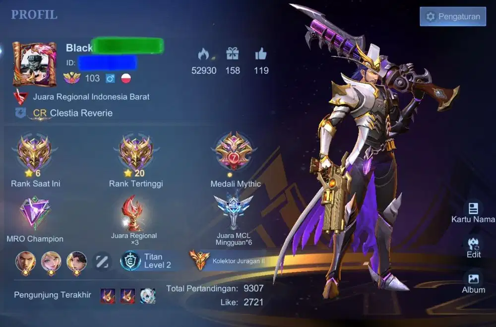 Akun MLBB Kolektor Juragan II