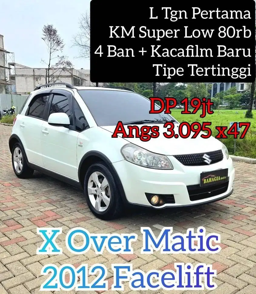 (Low KM) Suzuki SX4 X Over 2012 Matic AT Putih Metik Jazz 2011 Yaris