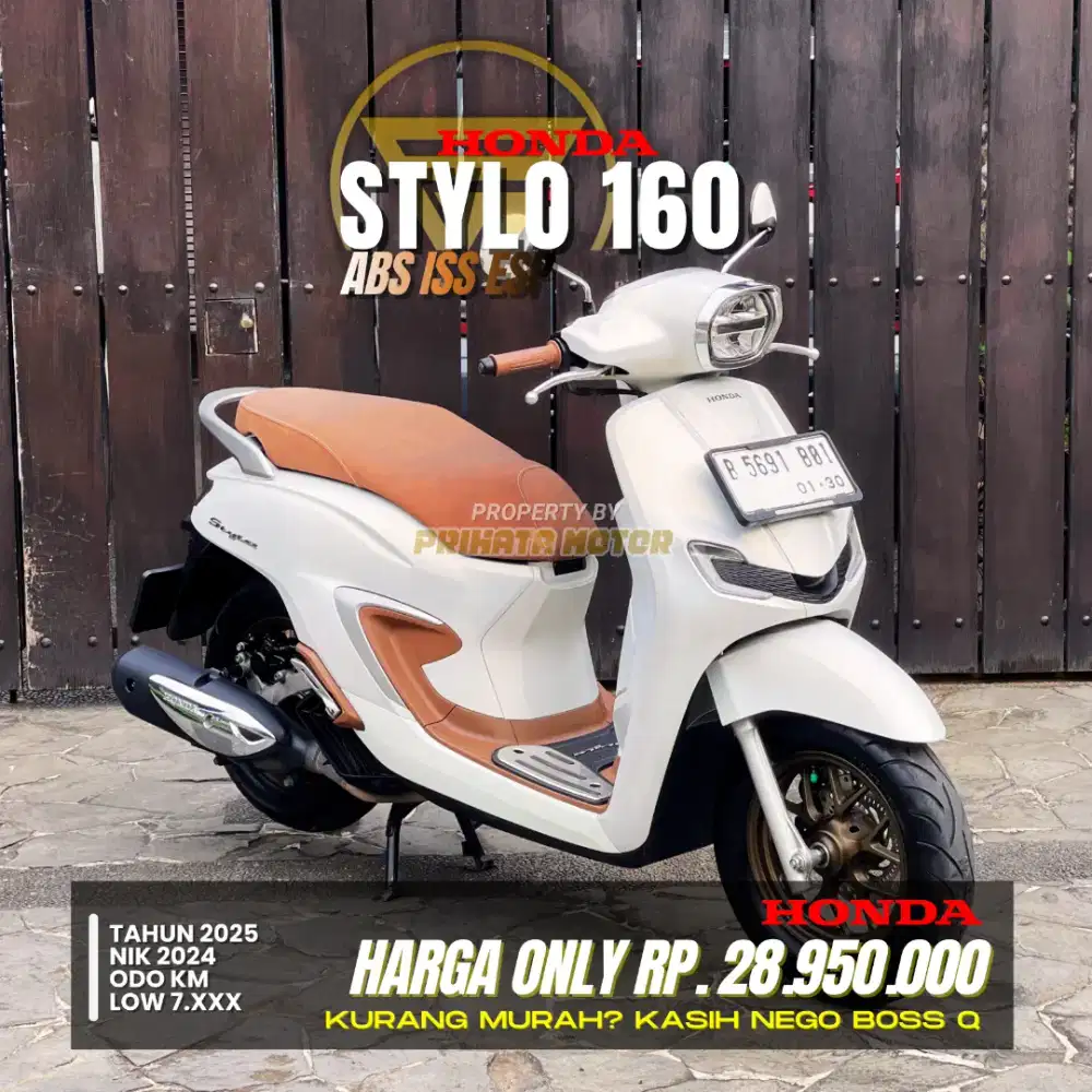 DP 4,1 Jutaan HONDA STYLO 160 ABS ISS ESP 2025 nik 2024