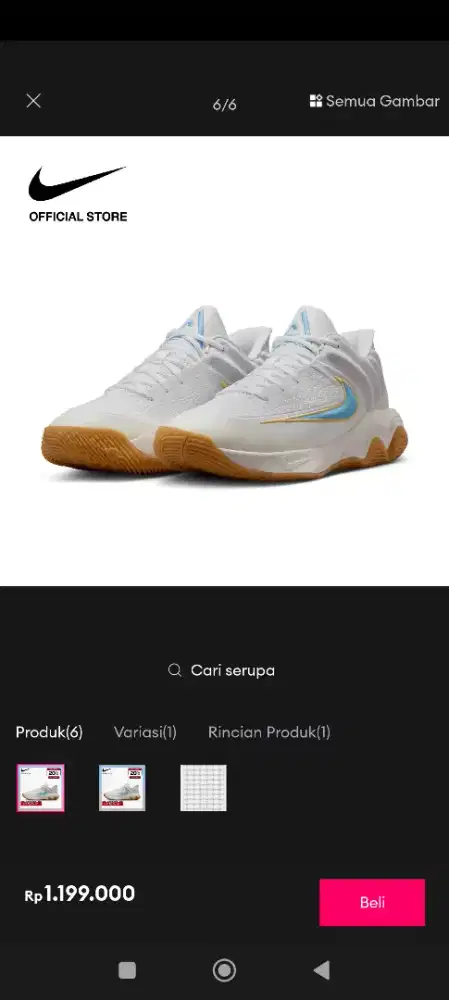 Nike Sepatu Pria Giannis Immortality 4 EP Basketball - White