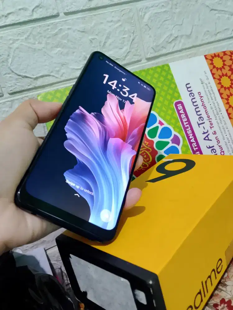 Realme 9 Lengkap, Ram 6/128, Kamera 108mp, Battery 5000, No finger