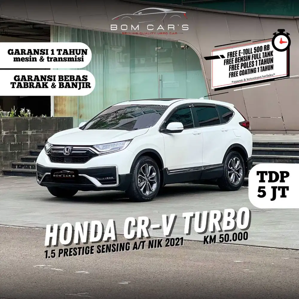 CASH 390 JUTA | HONDA CRV 1.5 TURBO PRESTIGE SENSING AT 2021