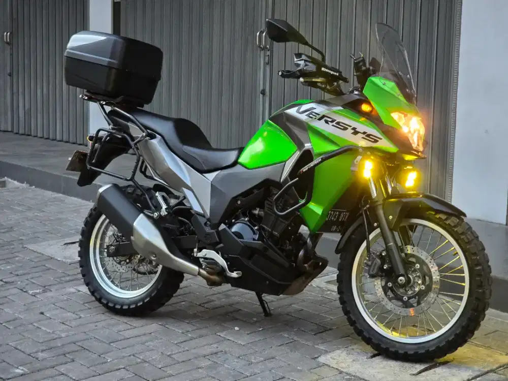 Moge Adventure Kawasaki Versys 250 2017 Km 15rb Modif Turing Siap Gas