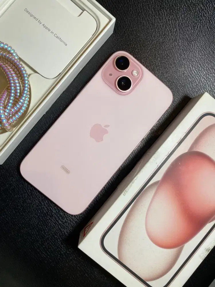 iPhone 15 Pink 128GB iBox, Mulus, No minus, Lengkap Fullset Ori, NEGO