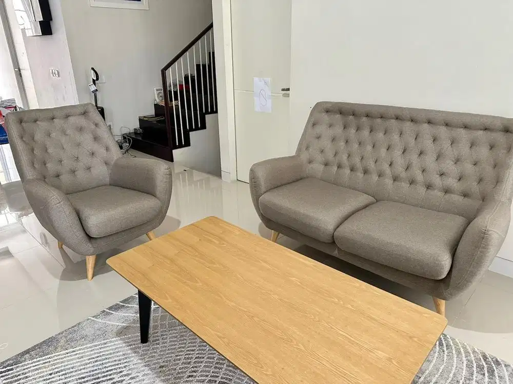 Sofa modern nordia bertil informa 2 + 1 seater bonus meja informa