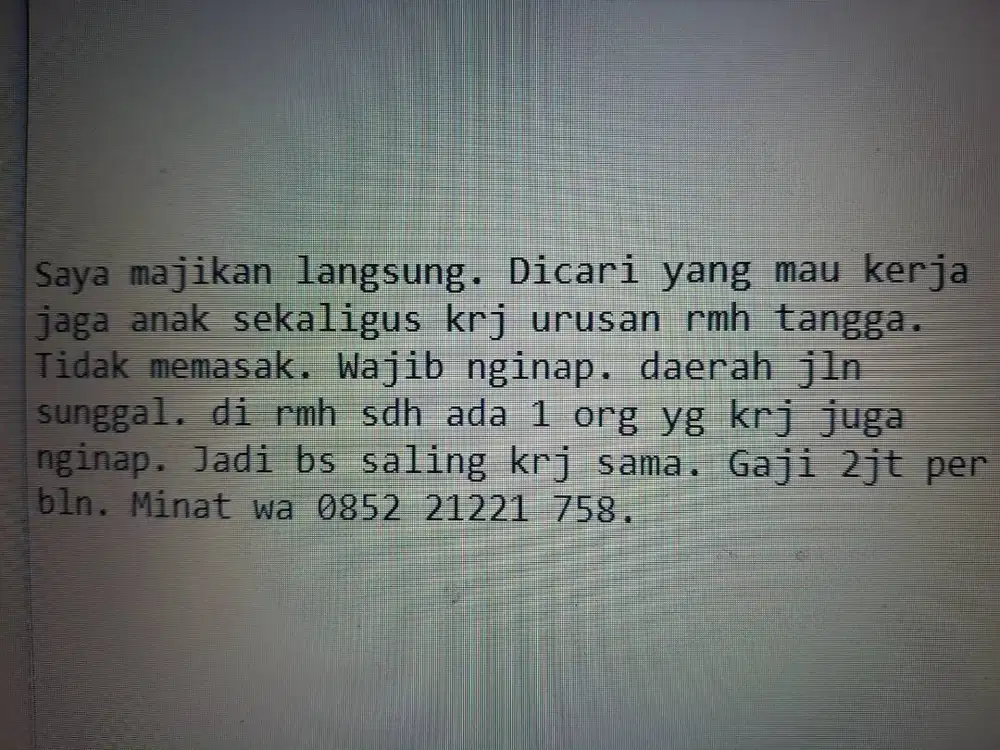 Jaga anak sambil art