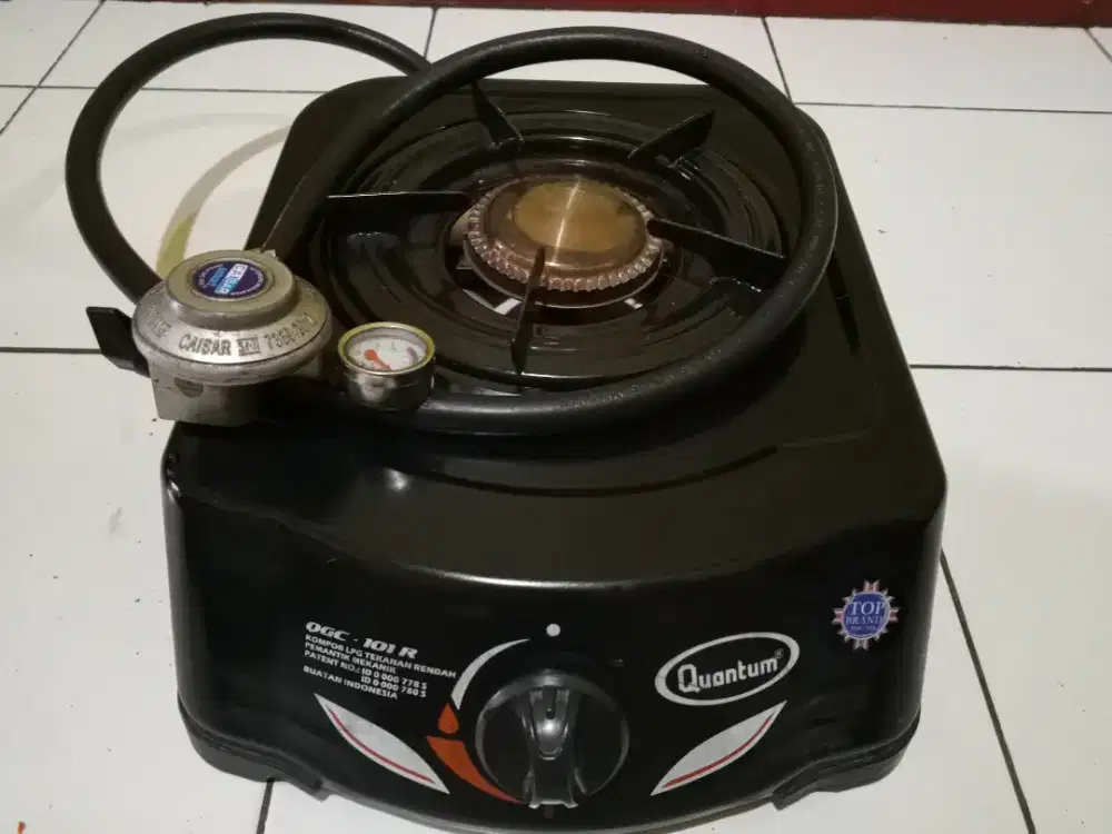 Kompor gas Quantum 1 tungku + selang regulator