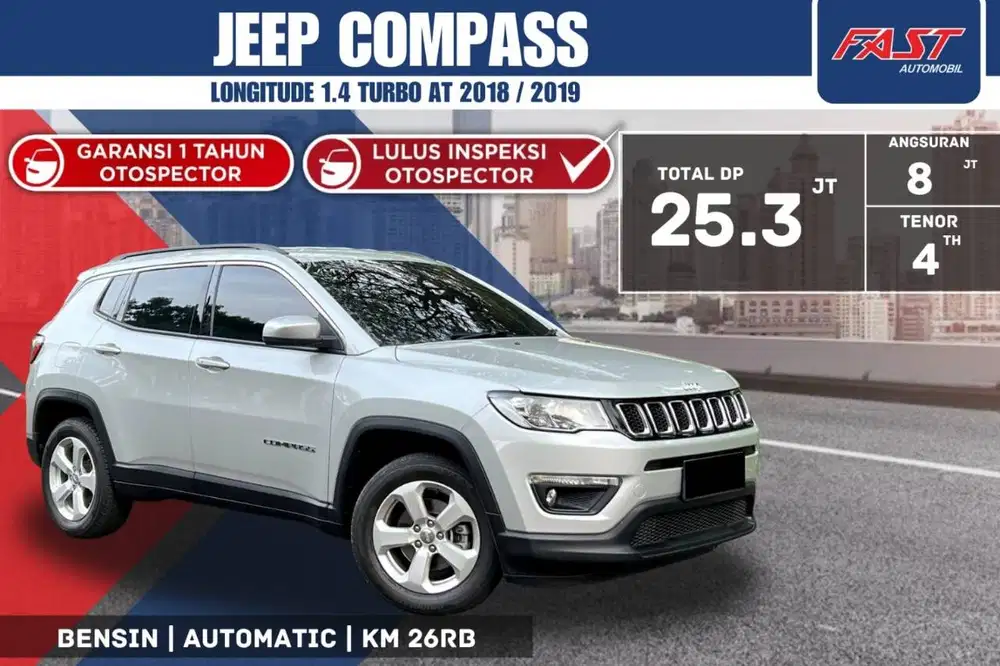 JEEP COMPASS LONGITUDE 2019 / 2018 TURBO LOW KM.26RB PJK PJG#F1ST