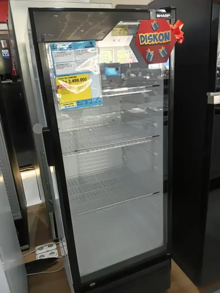 SHOWCASE 1 pintu Sharp