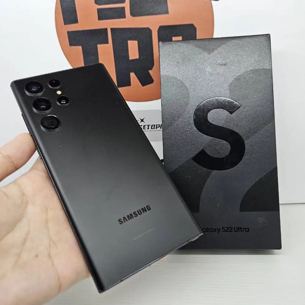Samsung S22 Ultra Black 12/256GB FULLSET Mulus No Minus Ex Sein