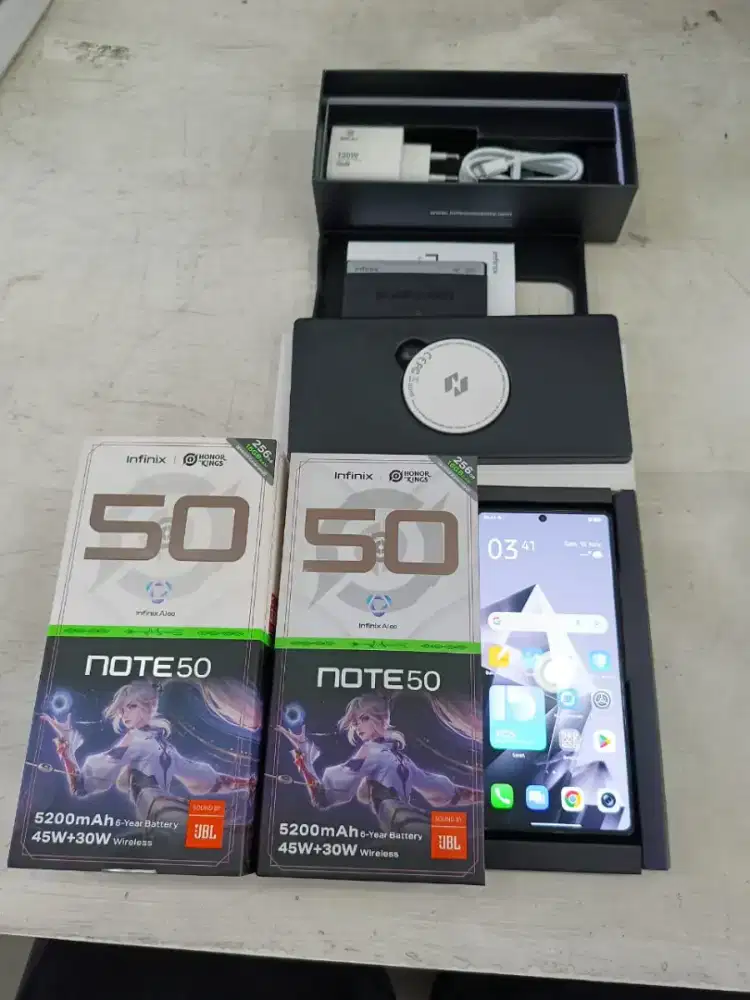 Infinix Note 50 (Ram 8+8 Rom 256 GB). Fullset. Box & Cas Ori 100%.