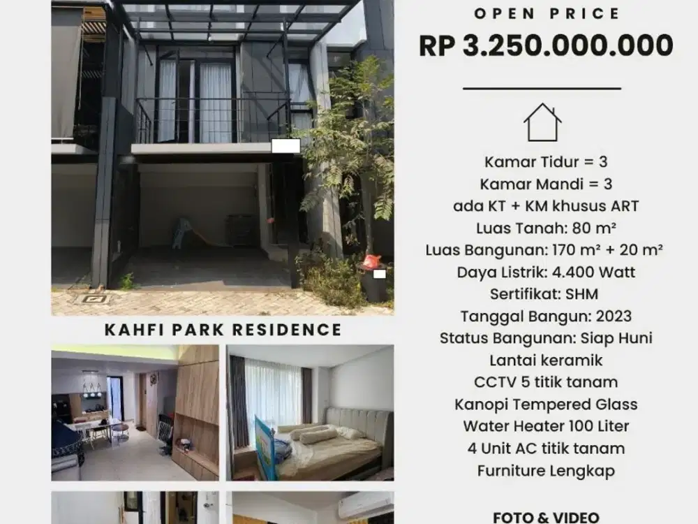 Jual Rumah Kahfi Park Residence Jagakarsa Jakarta Selatan